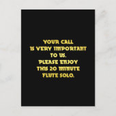 Grappige Telefoon Klantenservice Grap Briefkaart (Voorkant)