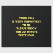 Grappige Telefoon Klantenservice Grap Cadeaupapier (Vlak)