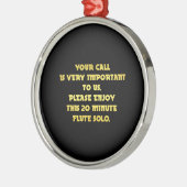 Grappige Telefoon Klantenservice Grap Metalen Ornament (Links)
