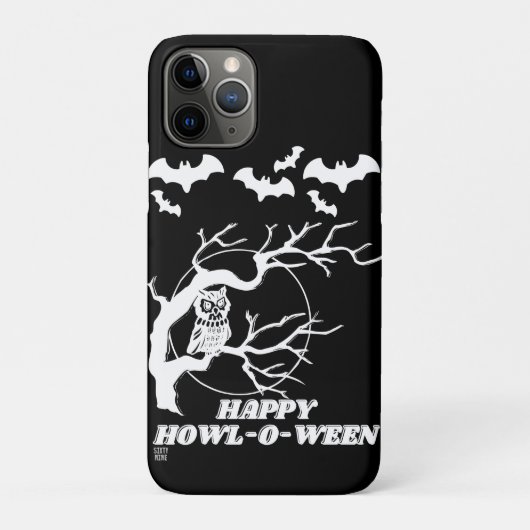 grappige telefooncase "HAPPY HOWL-O-WEEN" Case-Mate iPhone Case (Achterkant)