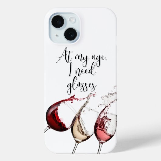 Grappige telefoonhoes voor wijnliefhebbers Case-Mate iPhone case (Achterkant)