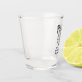 grappige telefoonkosten woordkunst shot glas (Links)