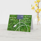 Grappige telefoonoplader 13e verjaardagskaart kaart (Gele Bloem)