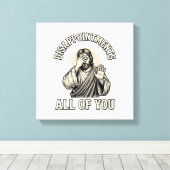 Grappige Teleurstellingen Allemaal Vintage Gravure Canvas Afdruk (Insitu (Houten vloer))