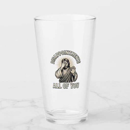 Grappige Teleurstellingen Allemaal Vintage Gravure Glas (Voorkant)