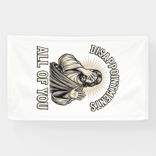 Grappige Teleurstellingen Allemaal Vintage Gravure Spandoek (Horizontaal)