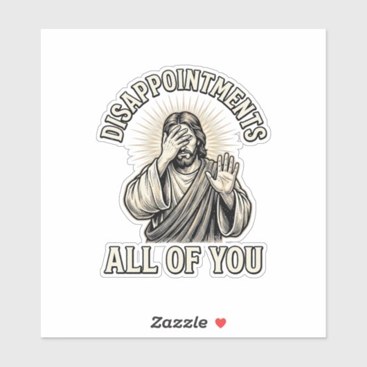 Grappige Teleurstellingen Allemaal Vintage Gravure Sticker (Vel)