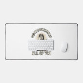 Grappige Teleurstellingen Iedereen Vintage Gravure Bureaumat (Keyboard & Muis)