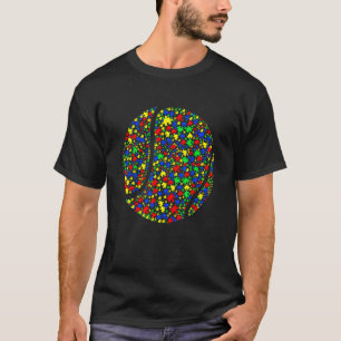 Grappige Tennis Autisme Bewustzijn Sport Matching T-shirt