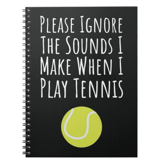 Grappige tennis cadeaus voor haar meisje vrouwen s notitieboek (Voorkant)