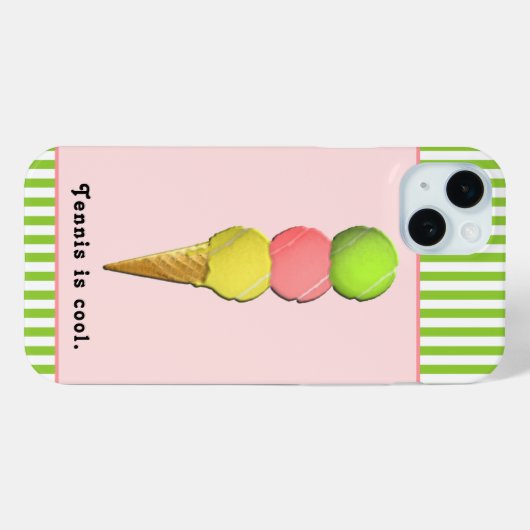 Grappige Tennis Case-Mate iPhone Case (Achterkant (horizontaal))