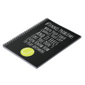 Grappige Tennis Coach Gifts Van Speler Humor Sport Notitieboek (Linkerzijde)