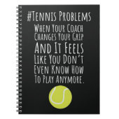 Grappige Tennis Coach Gifts Van Speler Humor Sport Notitieboek (Voorkant)