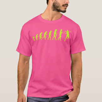 Grappige tennis evolutie voor tennissers t-shirt