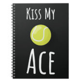 Grappige tennis geschenken voor speler sport team notitieboek (Voorkant)