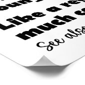 Grappige Tennis Girl Dictionary Definitie Poster (Hoek)