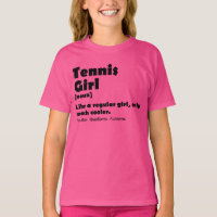 Grappige Tennis Girl Dictionary Definitie