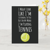 Grappige Tennis Kaarten Sport Humor voor Player Lo (Gele Bloem)