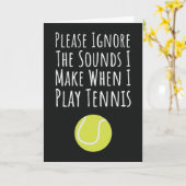 Grappige tennis Kaarten voor haar vrouwen Meisje S (Gele Bloem)