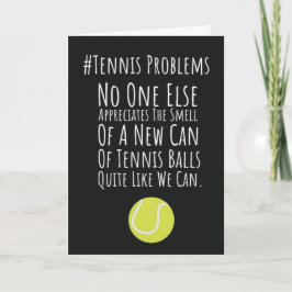 Grappige Tennis Kaarten Voor Speler Vriend Op De B