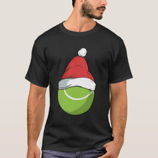 Grappige Tennis Kerstmis Kerstman Verjaardag Famil T-shirt