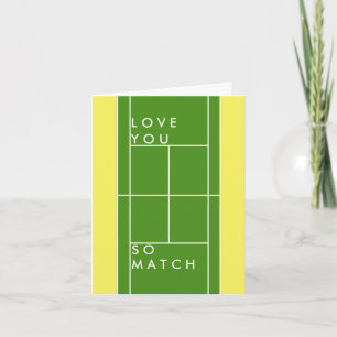Grappige Tennis Liefde Kaart