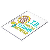 Grappige Tennis Notitieboek (Linkerzijde)