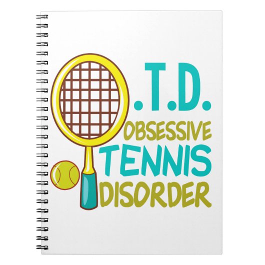 Grappige Tennis Notitieboek (Voorkant)