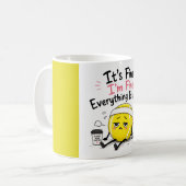 Grappige tennis spreuk koffiemok (Voorkant links)