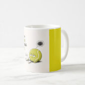 Grappige tennis spreuk koffiemok (Voorkant rechts)