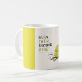 Grappige tennis spreuk koffiemok (Voorkant links)