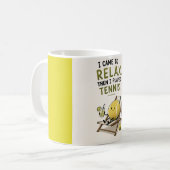 Grappige tennis spreuk koffiemok (Voorkant links)