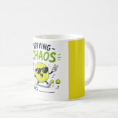 Grappige tennis spreuk koffiemok (Voorkant rechts)