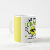 Grappige tennis spreuk koffiemok (Voorkant links)