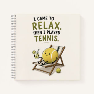 Grappige tennis spreuk notitieboek