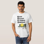 Grappige tennis spreuk t-shirt (Voorkant volledig)