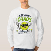 Grappige tennis spreuk t-shirt (Voorkant)