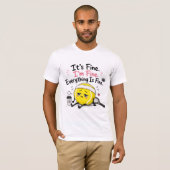 Grappige tennis spreuk t-shirt (Voorkant volledig)