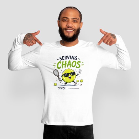Grappige tennis spreuk t-shirt