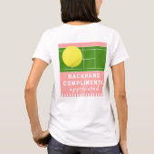 Grappige Tennis T-shirt (Achterkant)