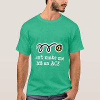 Grappige tennis t-shirt met tekst slogan