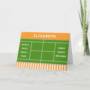 Grappige Tennis Verjaardag Kaart