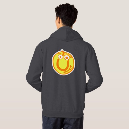 Grappige tennisbal hoody (Achterkant volledig)