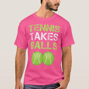 Grappige Tennisballen Tennisspelers T-shirt