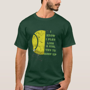 Grappige tennisgrap t-shirt
