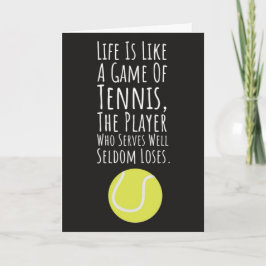 Grappige Tenniskaarten Voor de Tennissers met een Kaart
