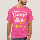 Grappige tennisser Hobby Racquet oma T-shirt (Voorkant)