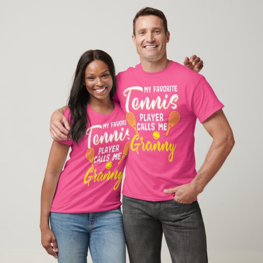 Grappige tennisser Hobby Racquet oma T-shirt (Unisex)