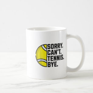 Grappige Tennisspeler Mannen Vrouwen Meisjes Sorry Koffiemok