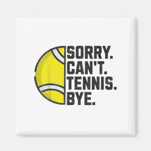 Grappige Tennisspeler Mannen Vrouwen Meisjes Sorry Magneet